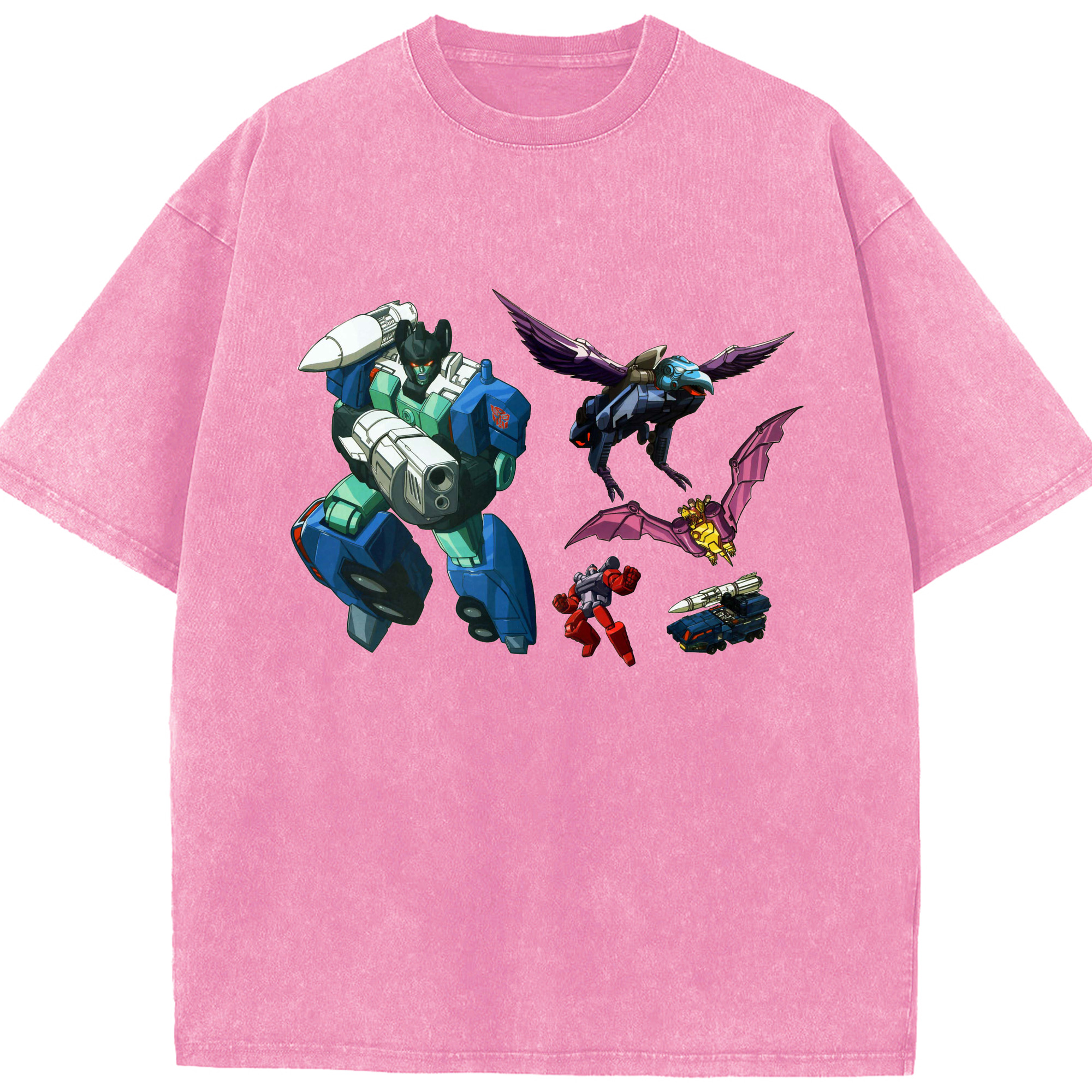 （画像用）  綿100% ヴィンテージ風 半袖Tシャツ（フロントプリント）